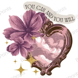 Estampa central exclusivo YOU WILL - diseño digital para indumentaria