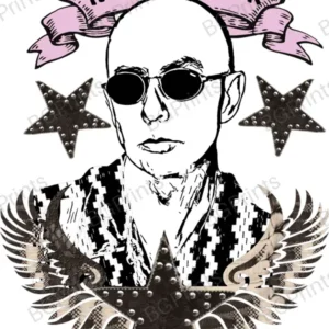 Estampa central exclusivo INDIO1 - diseño digital para indumentaria