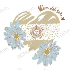 Estampa central exclusivo ALMA DEL SUR - diseño digital para indumentaria