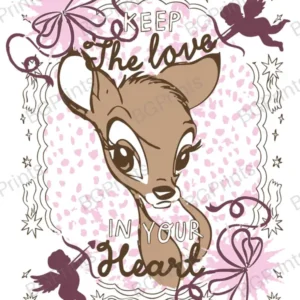 Estampa central exclusivo BAMBI - diseño digital para indumentaria