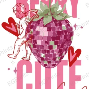 Estampa central exclusivo BERRY CUTE - diseño digital para indumentaria