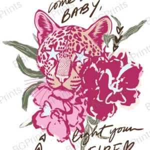 Estampa central exclusivo COME ON BABY - diseño digital para indumentaria