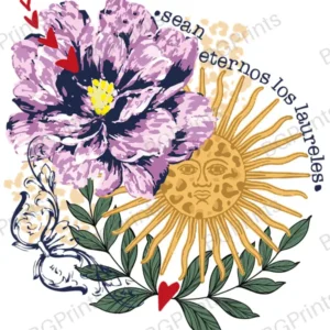 Estampa central exclusivo ETERNOS - diseño digital para indumentaria