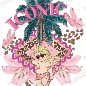 Estampa central exclusivo CUPIDO ICONIC - diseño digital para indumentaria