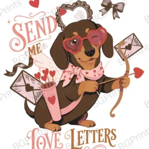 Estampa central exclusivo LOVE LETTERS - diseño digital para indumentaria