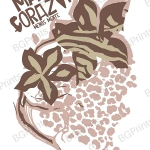 Estampa central exclusivo MAS CORAZÓN - diseño digital para indumentaria