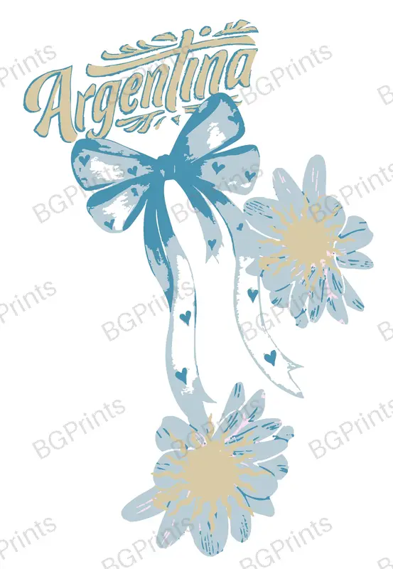 Estampa central exclusivo MOÑO ARG - diseño digital para indumentaria