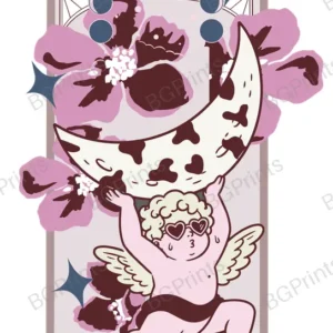 Estampa central exclusivo TAROT THE MOON - diseño digital para indumentaria