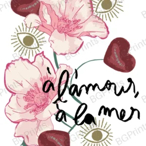 Estampa central exclusivo ALAMOUR - diseño digital para indumentaria