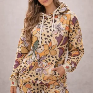 Rapport textil exclusivo AUTUMN FLOWERS - diseño impreso en tela para indumentaria