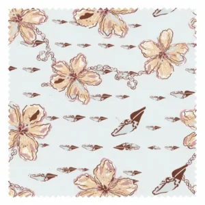 Rapport textil exclusivo BLUE KISS - diseño impreso en tela para indumentaria