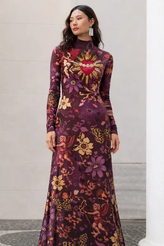 Rapport textil exclusivo CUPIDO - diseño impreso en tela para indumentaria