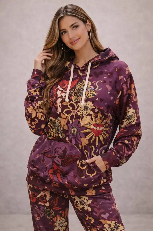 Rapport textil exclusivo CUPIDO - diseño impreso en tela para indumentaria