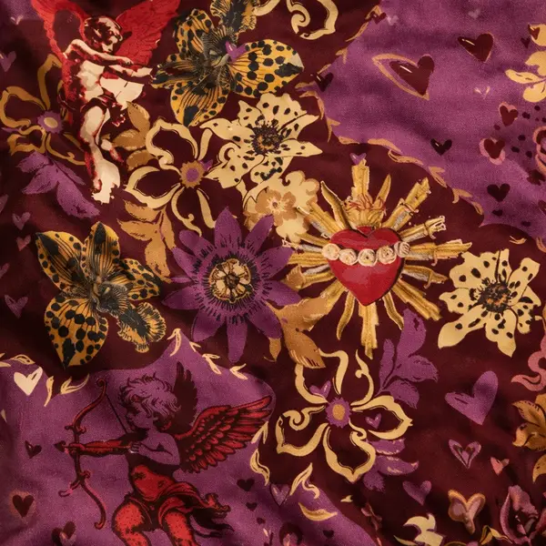Rapport textil exclusivo CUPIDO - diseño impreso en tela para indumentaria