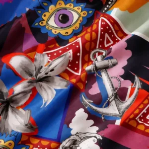 Rapport textil exclusivo EYES - diseño impreso en tela para indumentaria