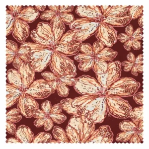 Rapport textil exclusivo FLOWERS - diseño impreso en tela para indumentaria