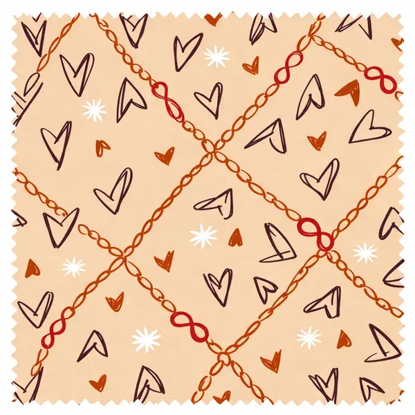 Rapport textil exclusivo INFINIT LOVE - diseño impreso en tela para indumentaria