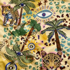 Rapport textil exclusivo LEOPARDO - diseño impreso en tela para indumentaria