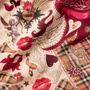 Rapport textil exclusivo LOVE FEST - diseño impreso en tela para indumentaria