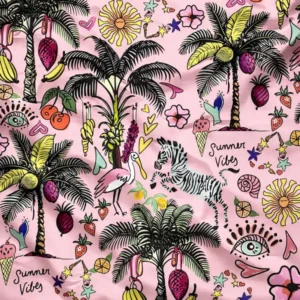 Rapport textil exclusivo PALM SPRINGS - diseño impreso en tela para indumentaria