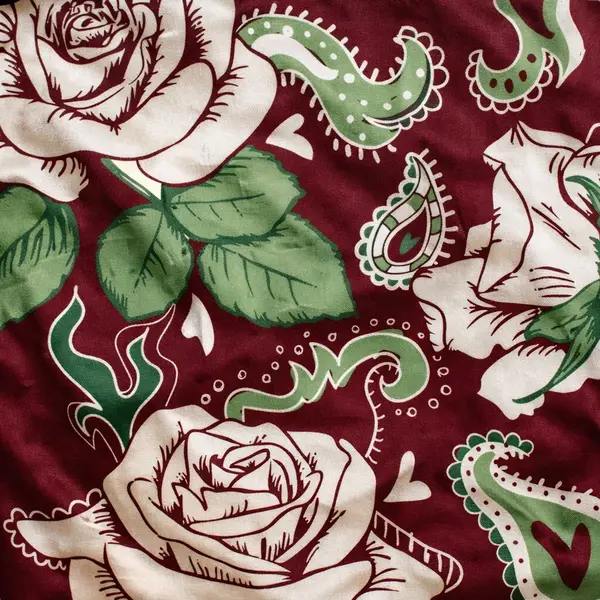 Rapport textil exclusivo ROSAS - diseño impreso en tela para indumentaria