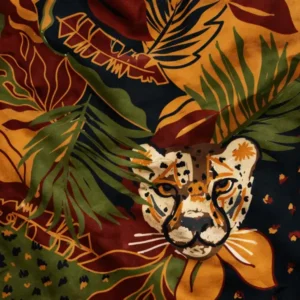 Rapport textil exclusivo SELVA OTOÑAL - diseño impreso en tela para indumentaria
