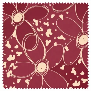 Rapport textil exclusivo SIMPLE FLOWER - diseño impreso en tela para indumentaria