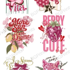 Diseño textil exclusivo PAÑO ROMANTIC SUMMER - diseño digital para indumentaria