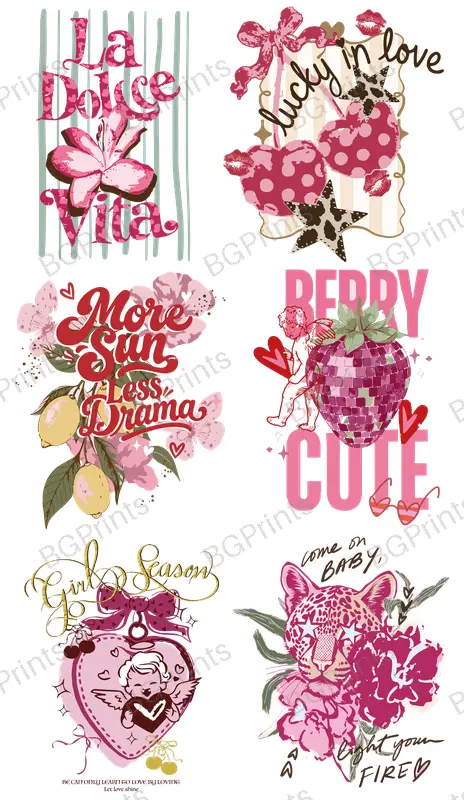 Diseño textil exclusivo PAÑO ROMANTIC SUMMER - diseño digital para indumentaria