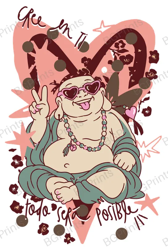 Estampa central exclusivo BUDA - diseño digital para indumentaria