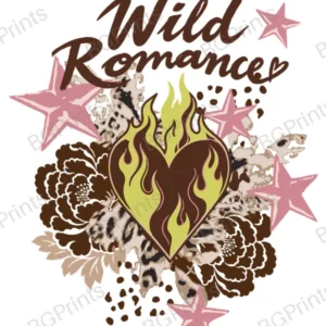 Estampa central exclusivo WILD ROMANCE - diseño digital para indumentaria