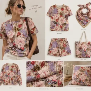 Rapport textil exclusivo CUPID DREAMS - diseño digital para indumentaria